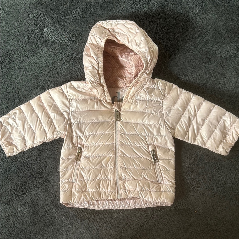 Add Down Kids Puffer Jacket in Light Pink